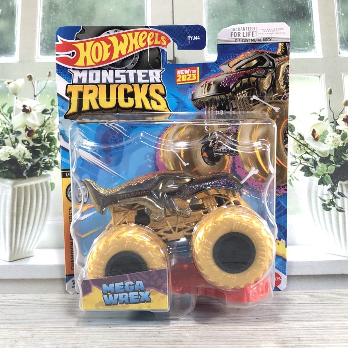 Jual HOT WHEELS MONSTER TRUCKS MEGA WREX GOLD CHAMPION CRASHER 2023