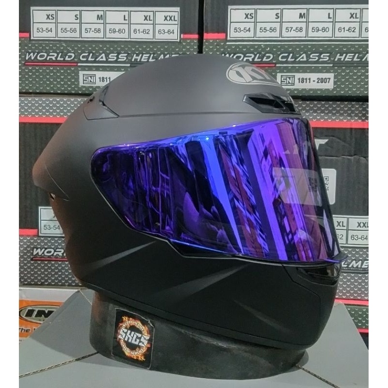 Jual Helm Kyt Tt Course Hitam Doff Putih Grey Matt Paket Ganteng