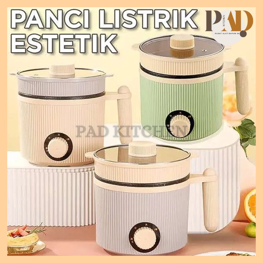 Jual Panci Listrik Garis Panci Listrik Mini Multifungsi Steamer Fry Pan