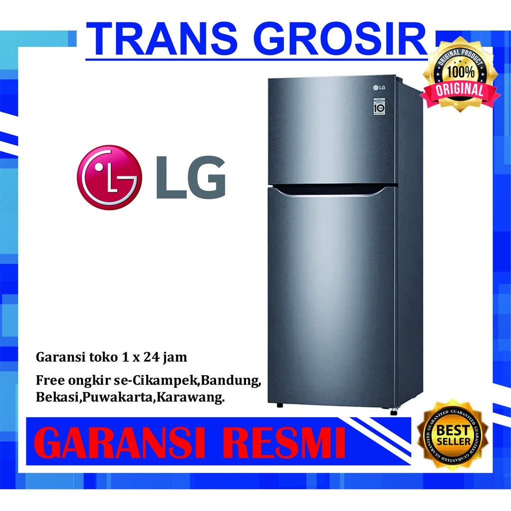 Jual KULKAS LG 202 SQIB 2 PINTU GARANSI RESMI INVERTER Shopee Indonesia