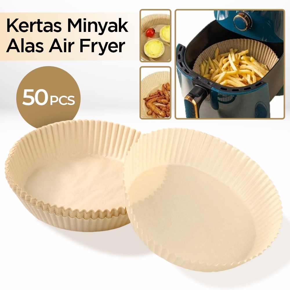 Jual Kertas Minyak Alas Air Fryer Paper Oilproof 50 PCS Shopee Indonesia