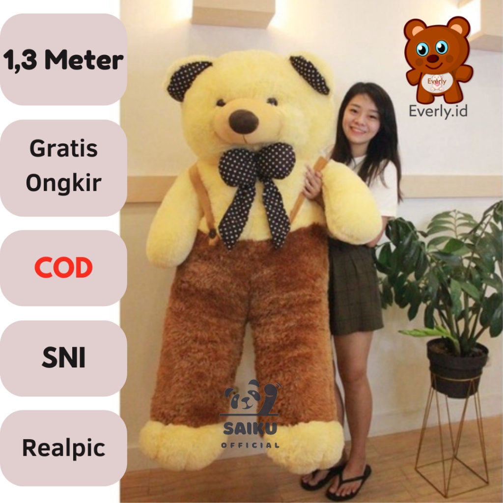 Jual Sni Boneka Beruang Jumbo Teddy Bear Giant Meter Saiku