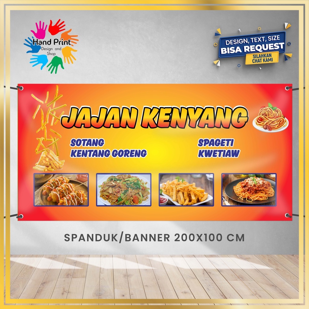 Jual Spanduk Banner Warung Angkringan Jajanan Kenyang Sotang Kentang