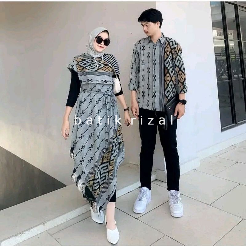 Jual Set Couple Tenun Etnik Baju Prewedding Kondangan Kekinian Shopee