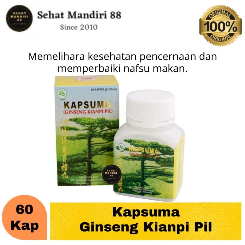 Jual Promo Terbaru Kapsuma Ginseng Kianpi Pil Penambah Nafsu Makan