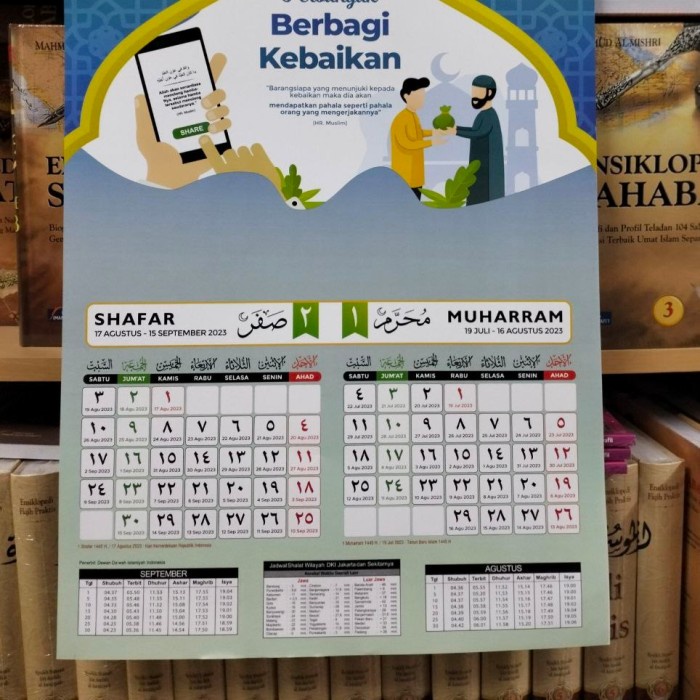 Jual Kalender Dinding Hijriyah Tahun H Plus Masehi