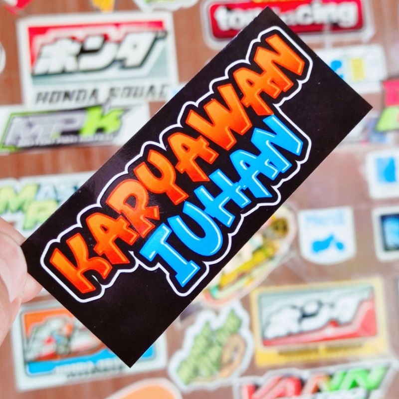 Jual Stiker Karyawan Tuhan Kotak Shopee Indonesia