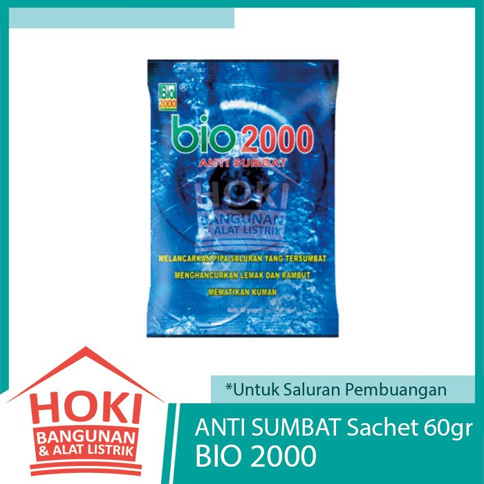 Jual ANTI SUMBAT MAMPET BIO 2000 Sachet 60gr Untuk Pelancar Saluran