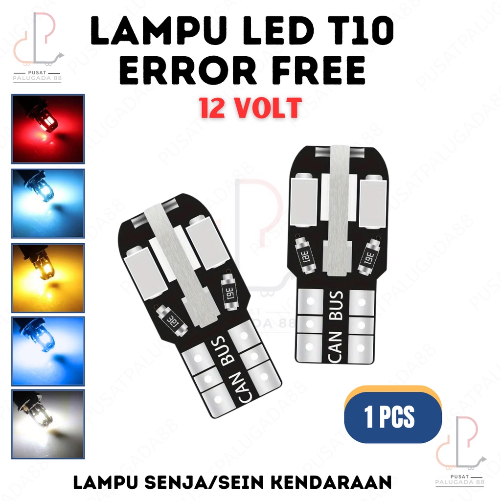 Jual Lampu Led T Error Free W W Canbus Black Sisi Super Bright Chip