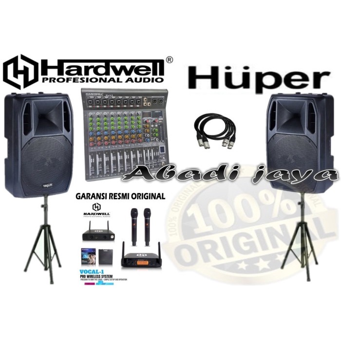 Jual Paket Sound Indoor Outdoor Huper Ak15a Hardwell 15 Inch Original