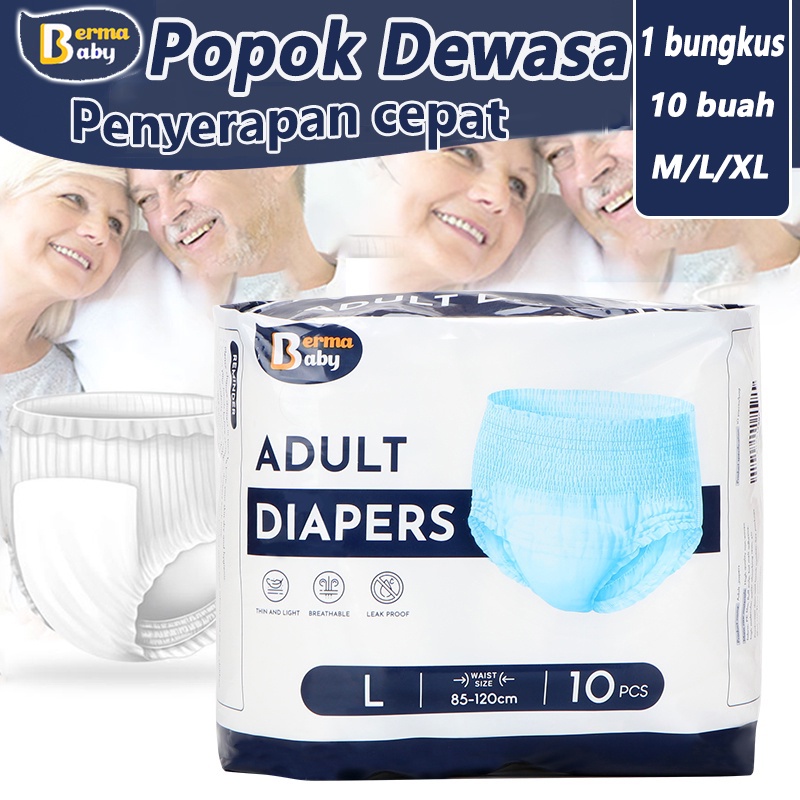 Jual Berma Baby10PCS Popok Dewasa Diaper Dewasa Pants Diapers Adult