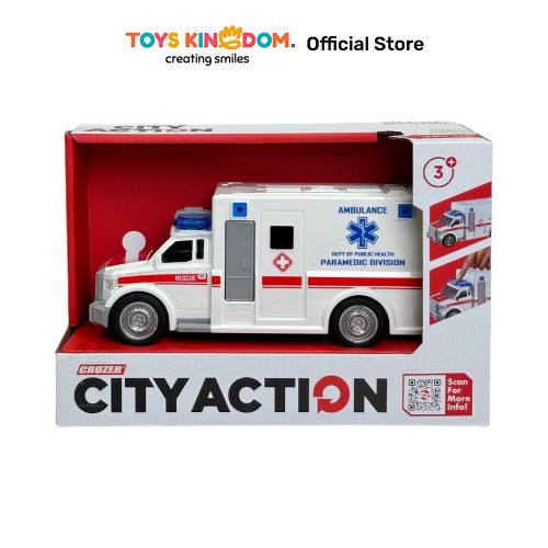 Jual Toys Kingdom Cruzer City Action Friction Ambulance Putih