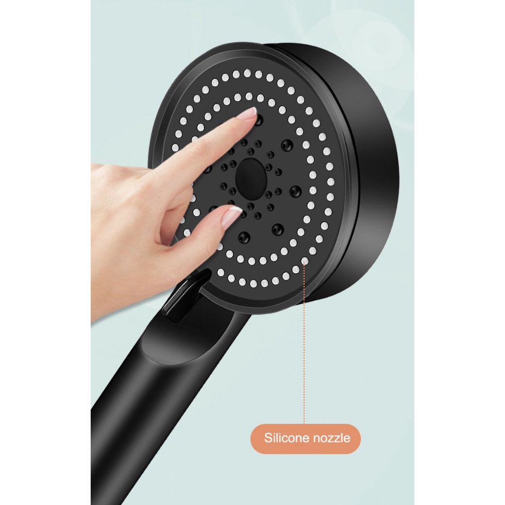 Jual Kepala Shower Mandi Hitam Premium Shower Head Set Shopee Indonesia