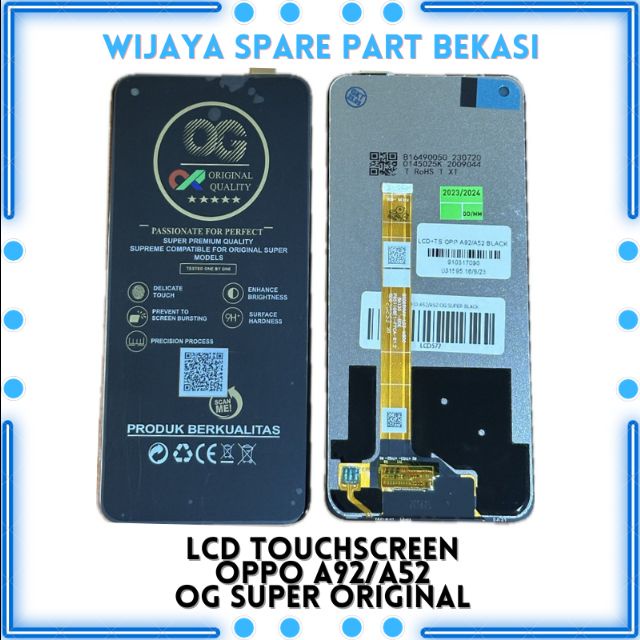 Jual LCD TOUCHSCREEN OPPO A52 A92 OG SUPER BLACK Shopee Indonesia