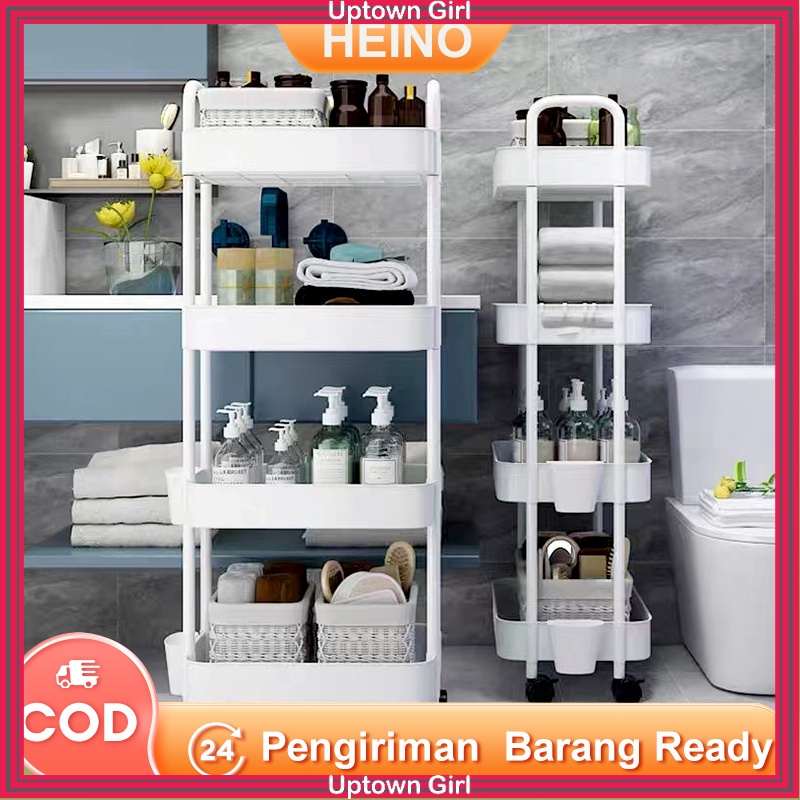 Jual PROMO AESTHETIC RAPI TERBARU PREMIUM HEINO Rak Troli Susun Rak