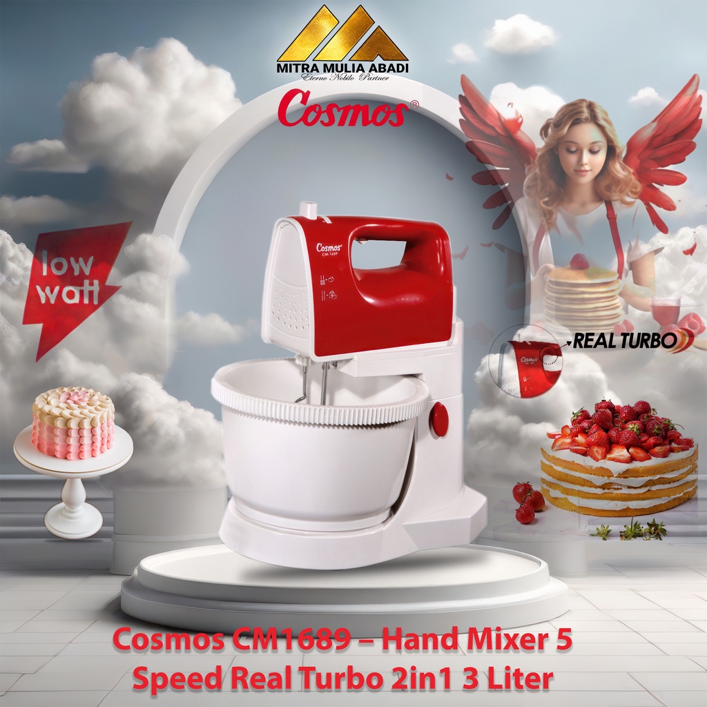 Jual Stand Mixer Cosmos Speed Real Turbo In Liter Cm Shopee