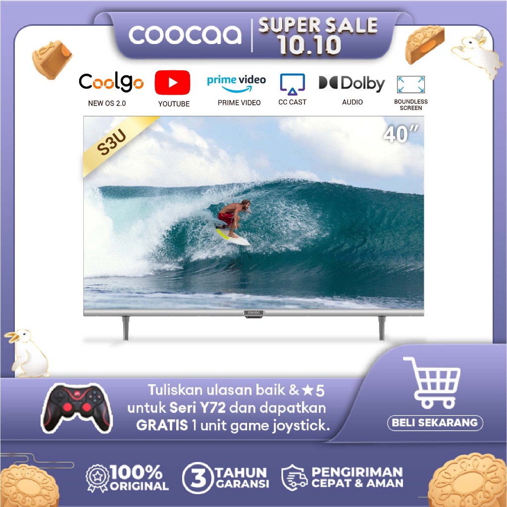 Jual Coocaa Inch Smart Tv Digital Tv Dolby Audio Youtube