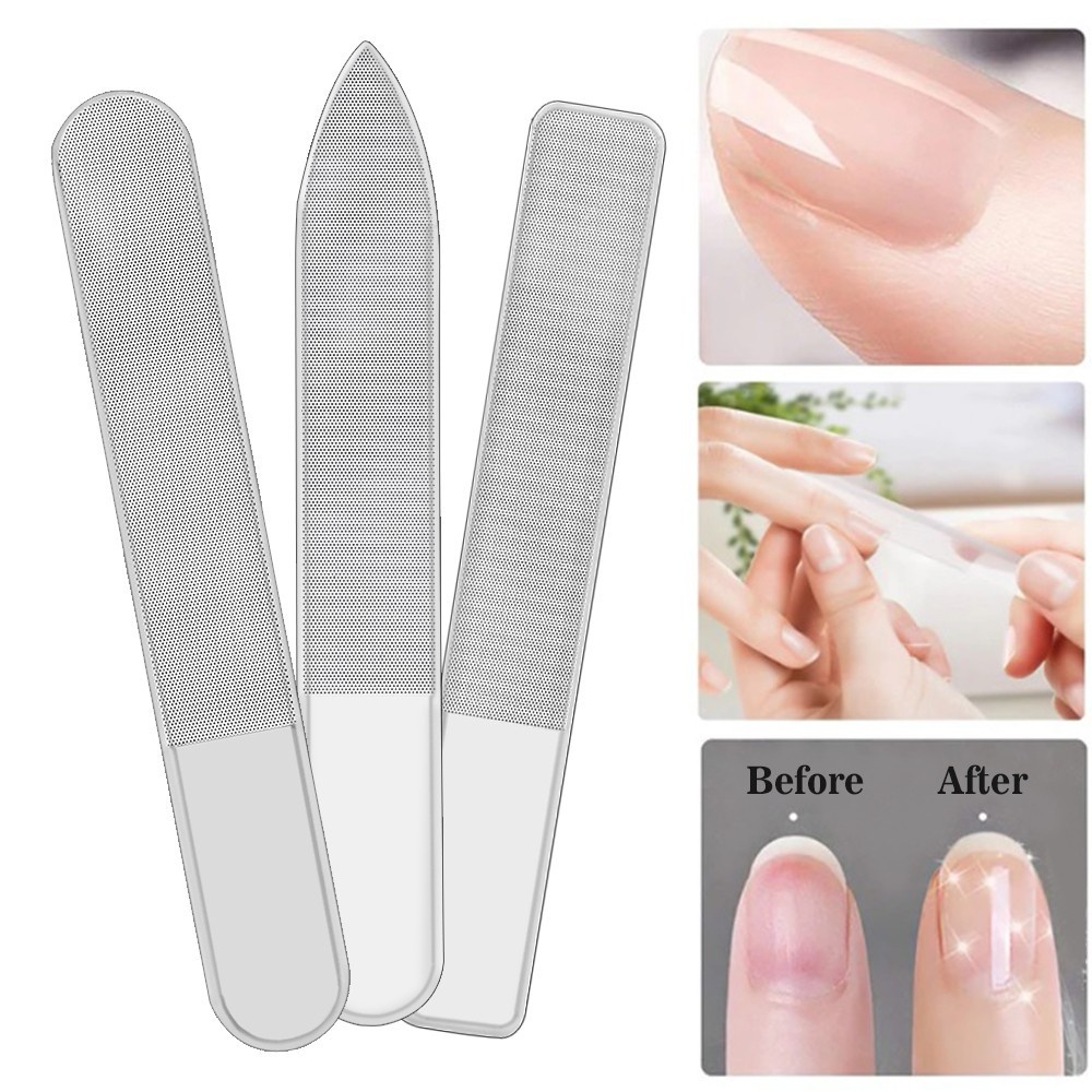 Jual Alimama Kikir Kuku Kaca Bonus Box Nail Art Manicure Pedicure