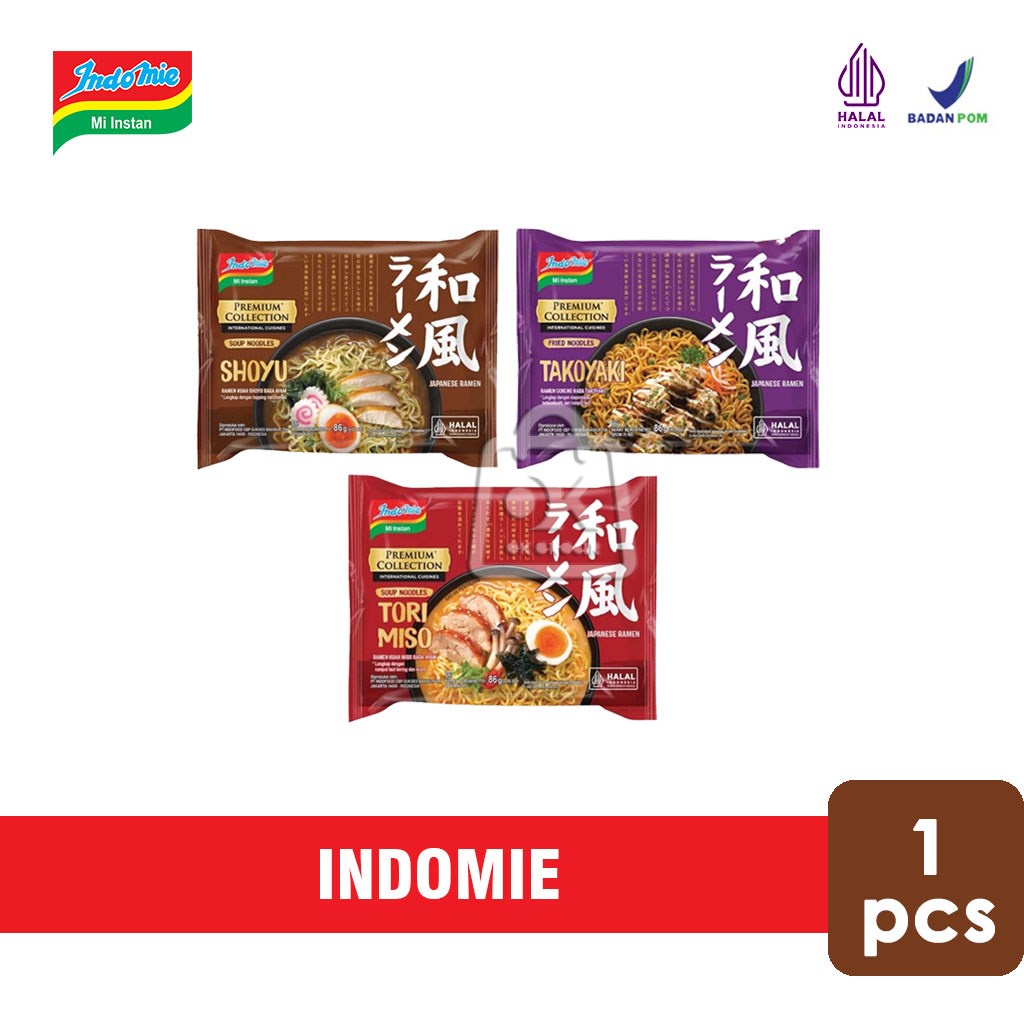 Jual Mie Instan Indomie Premium Collection Japanese Shoyu Takoyaki