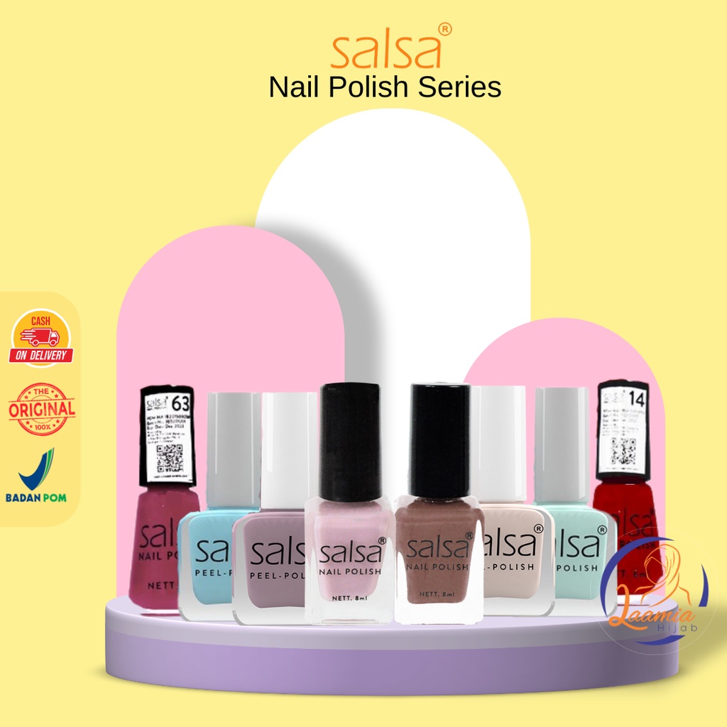 Jual Salsa Nail Polish Nude Series Matte Series Glossy Series Peel