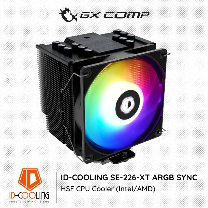 Jual Id Cooling Se Xt Argb Sync Mm Air Cpu Cooler Hsf Intel