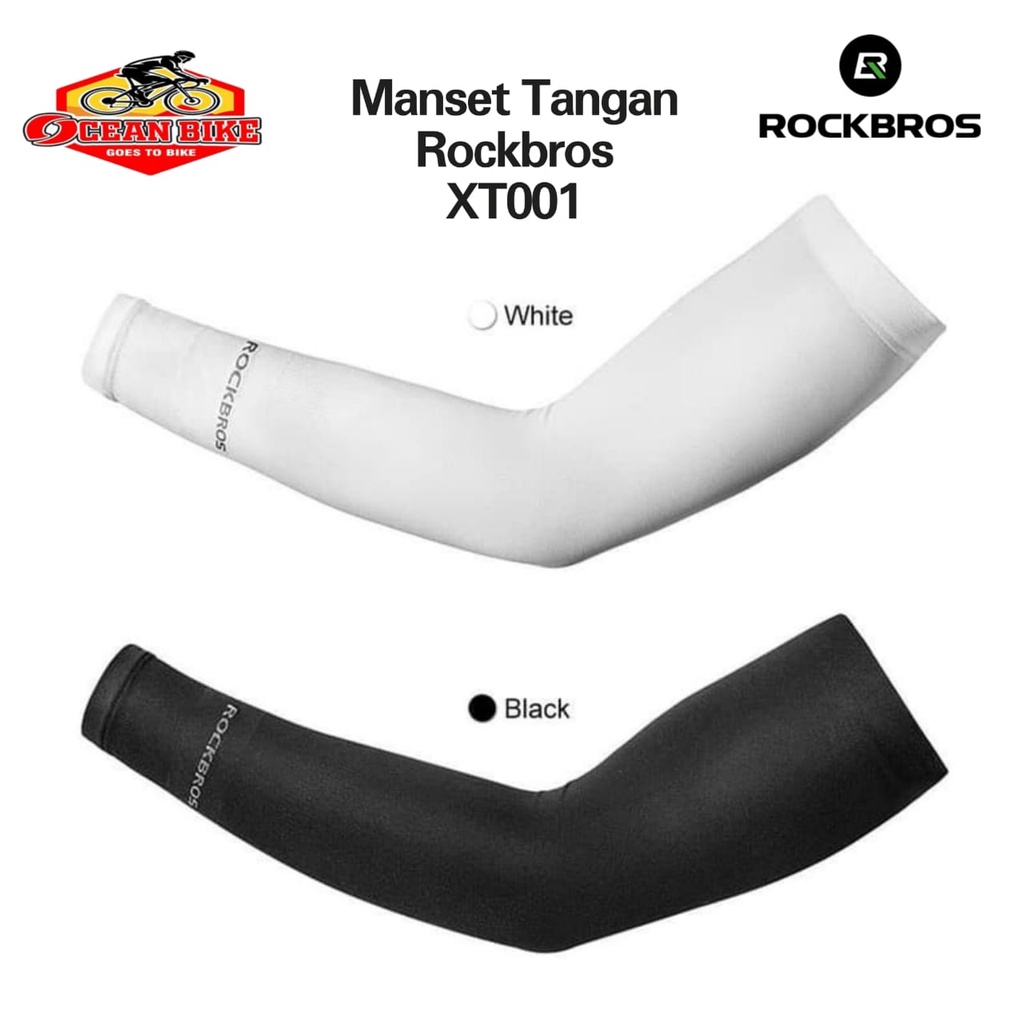 Jual ROCKBROS Manset Tangan Sepeda Anti UV Outdoor Arm Sleeve XT9002BK