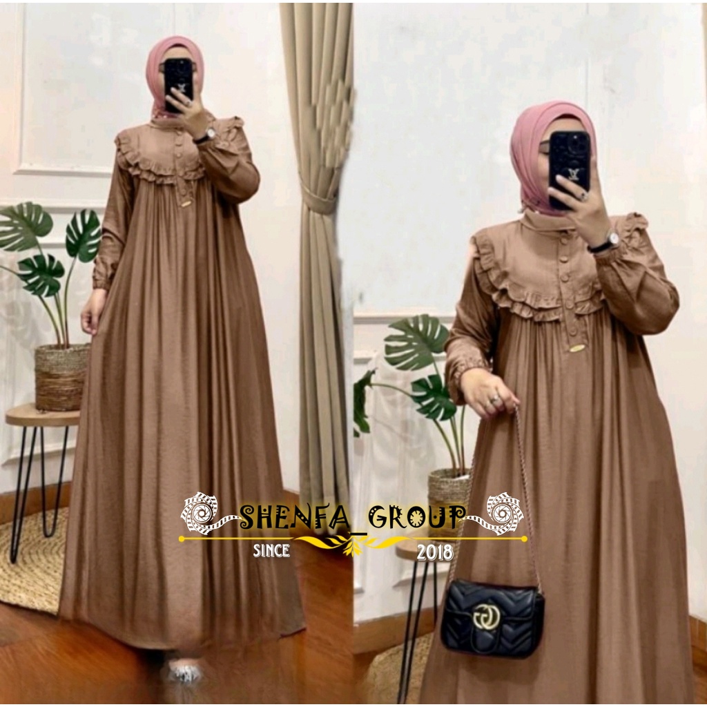 Jual GAMIS CRINKLE MAXY SIZE L XL XXL CRINKLE AIRFLOW PREMIUM DRESS