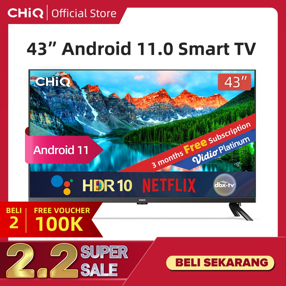 Jual Chiq Inch Newest Android Frameless Smart Tv Digital Led Tv