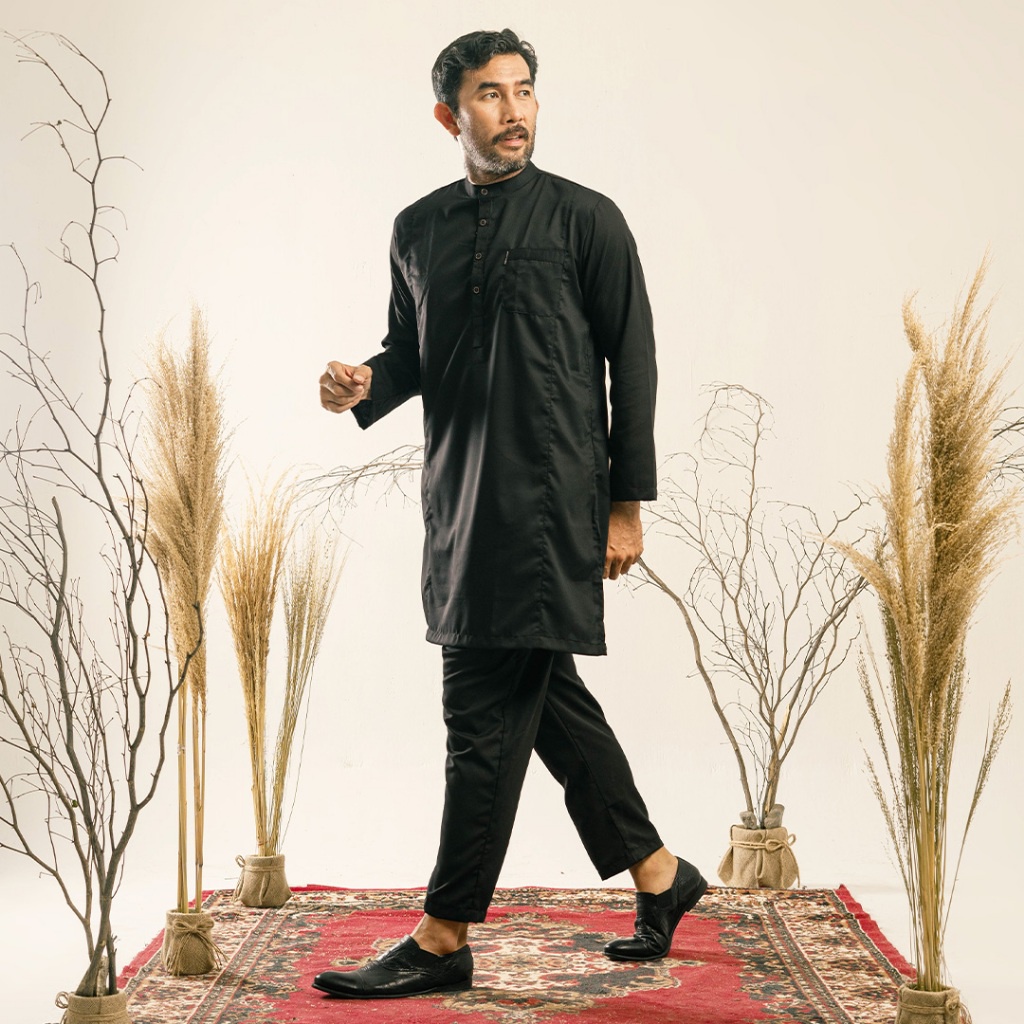 Jual Khoirummah Koko Kurta Set Khaidar Polos Baju Muslim Dewasa