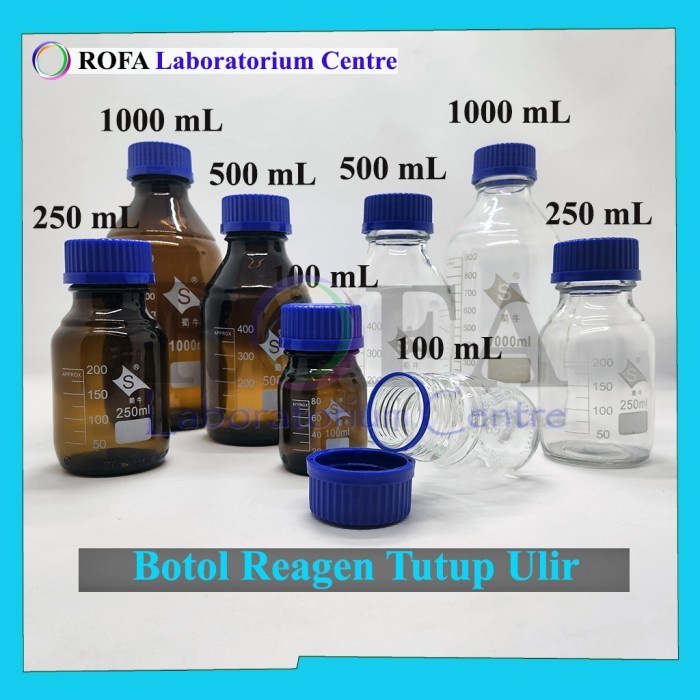 Jual Botol Reagen Botol Kaca Botol Laboratorium Botol Kimia