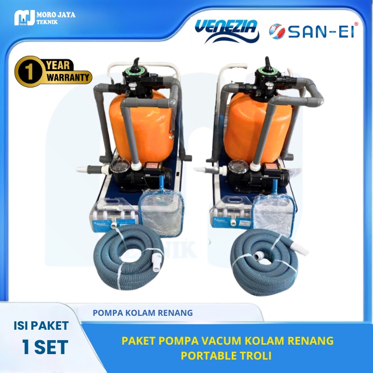 Jual Paket Kolam Renang Portable Troli Pompa Venezia Sand Filter