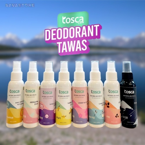 Jual Natural Deodorant Spray 100ml Tosca Deodorant Tawas Cair Ampuh