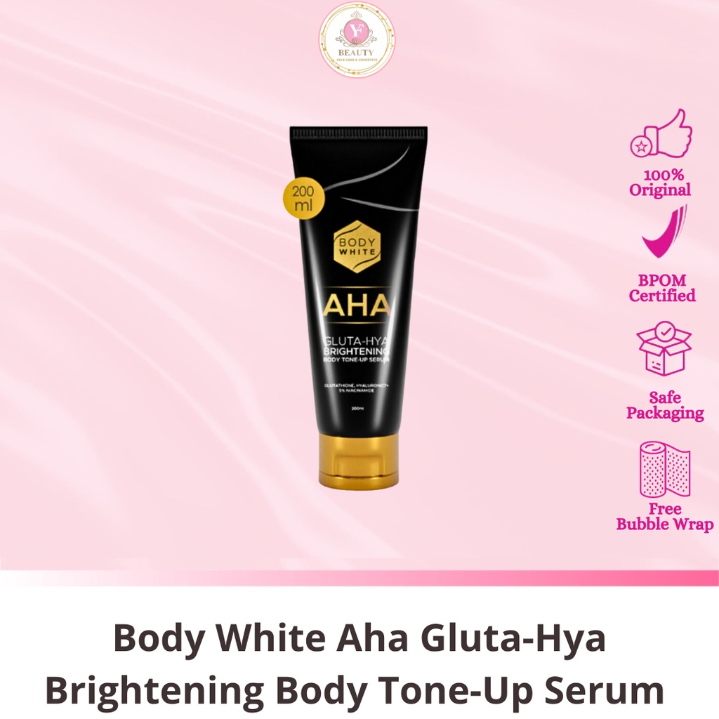 Jual YF BEAUTY Body White Aha Gluta Hya Brightening Body Tone Up Serum