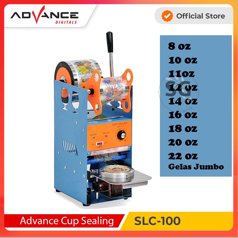 Jual Mesin Cup Sealer Advance SLC 100 Mesin Press Gelas Plastik 22oz