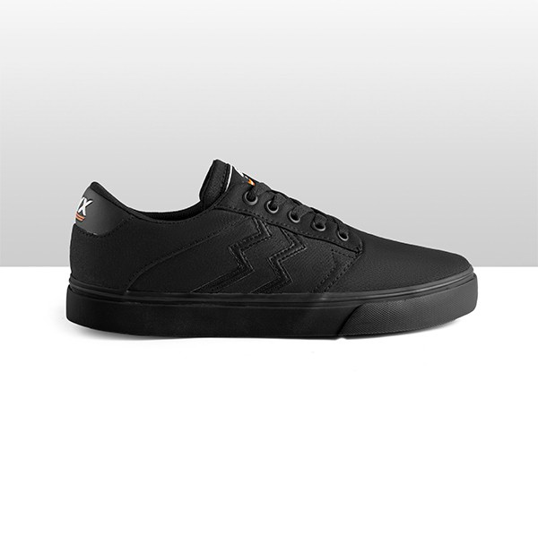 Jual Geoff Max Gavin All Black STZ Shoes Vulcanized Sepatu