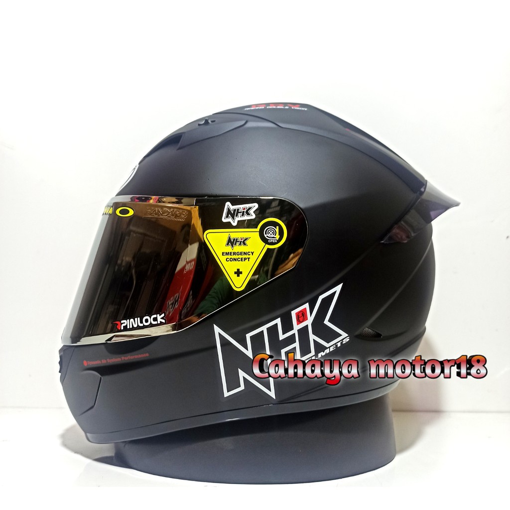 Jual Helm Nhk Gp Solid Polos Paket Ganteng Shopee Indonesia