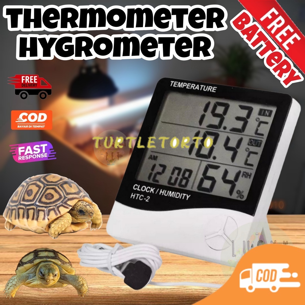 Jual Thermometer Termometer Digital Hygrometer Higrometer Humidity Alat