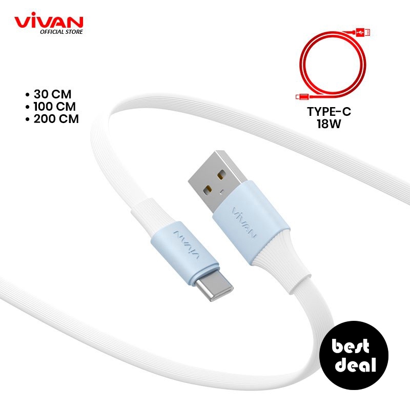 Jual HWARTZ Vivan SC30 SC100 SC200 New Ver II USB C Kabel Data Cable