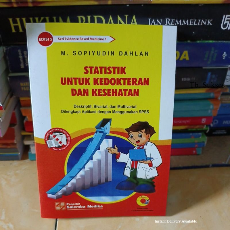 Jual Buku Statistik Untuk Kedokteran Dan Kesehatan By M Sopiyudin