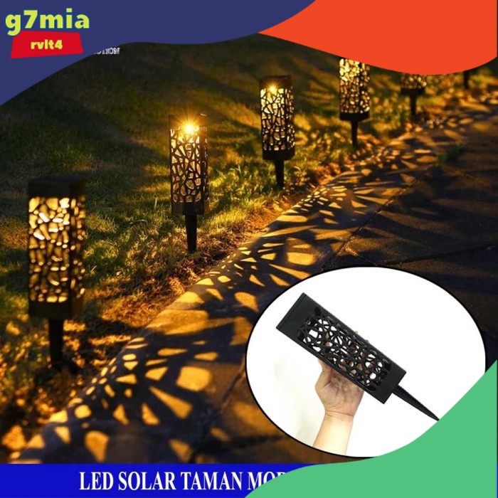 Jual Lampu Hias Taman Moroccan Tower Tenaga Matahari Surya Outdoor LED