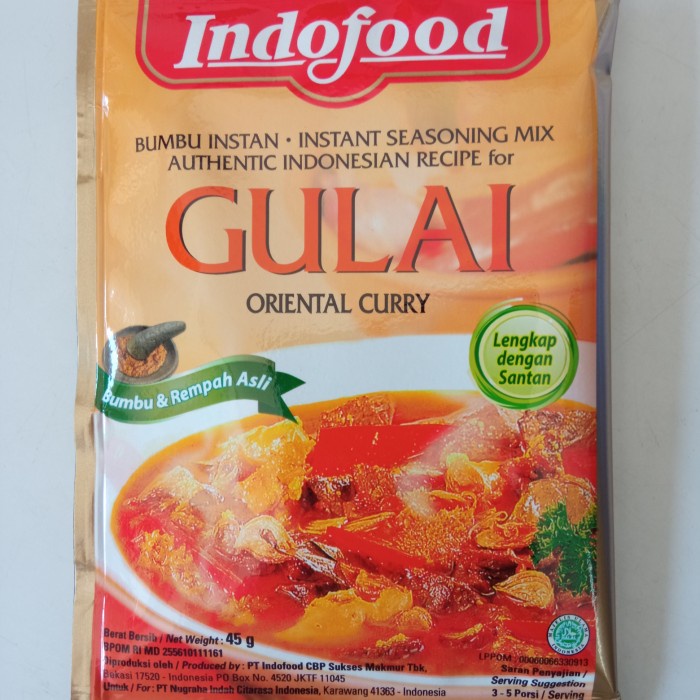 Jual INDOFOOD BUMBU GULAI 45 GR Shopee Indonesia