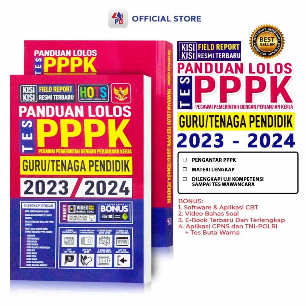 Jual Buku PPPK 2023 2024 Panduan Lolos Tes PPPK Untuk Guru Tenaga