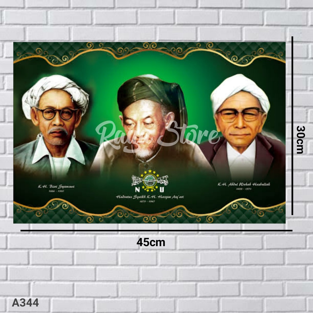 Jual Poster A Kh Hasyim Asy Ari Poster Kh Wahab Hasbullah Poster