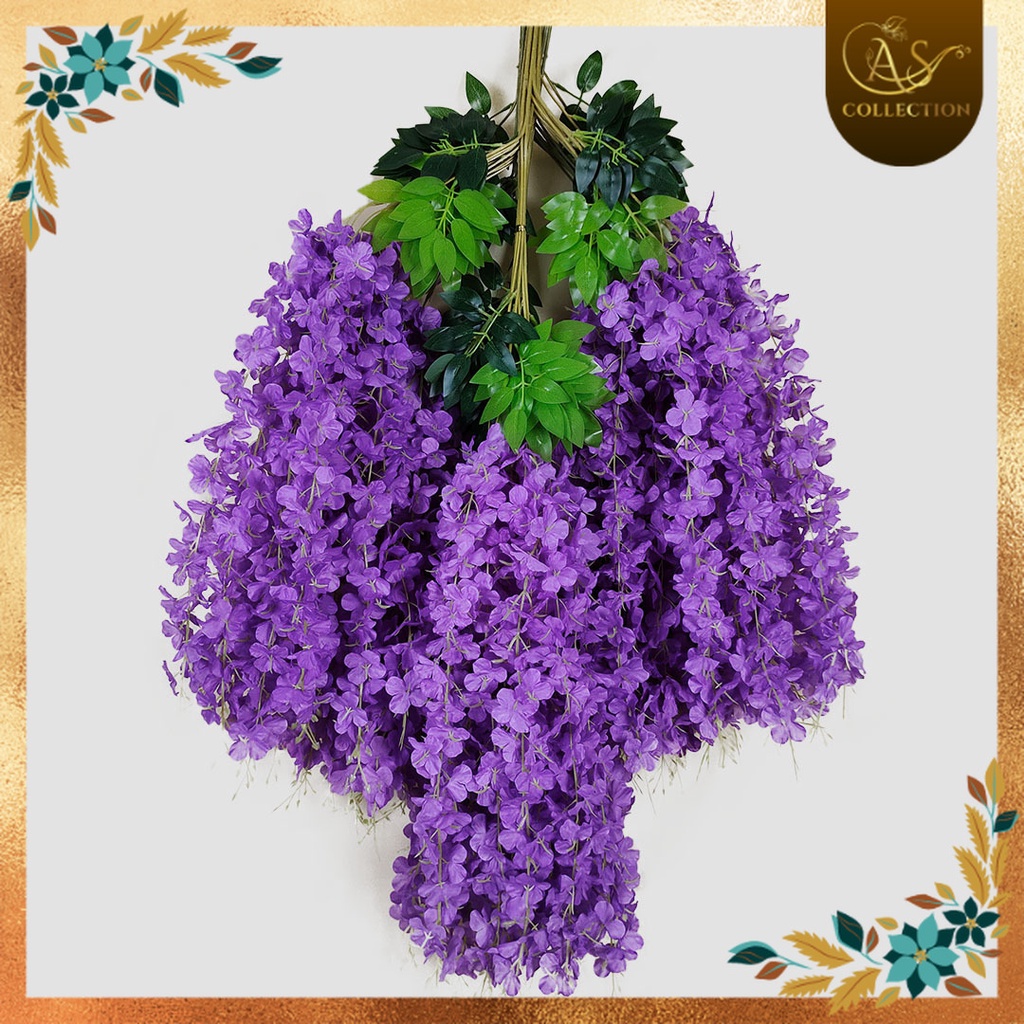 Jual Cod Bunga Wisteria Jumbo Gantung Artificial Bunga Rambat