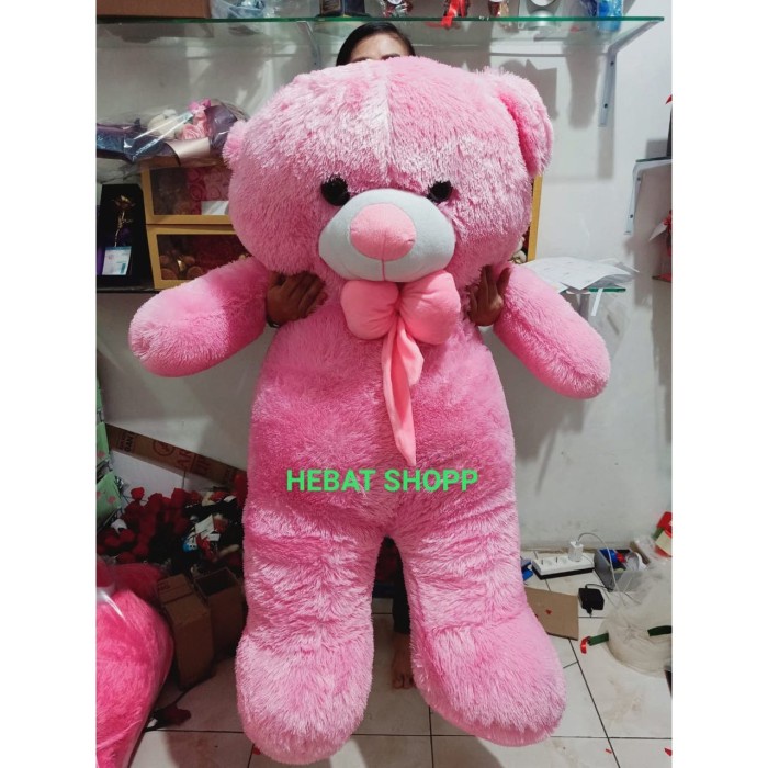 Jual Boneka Teddy Bear Jumbo Ukuran Meter Putih Shopee Indonesia