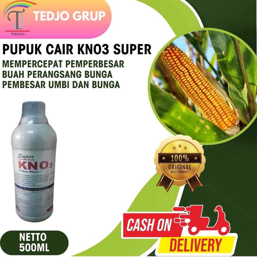 Jual Pupuk Cair Super KNO3 Putih 500ml Kalium Nitrat Pupuk Kalium