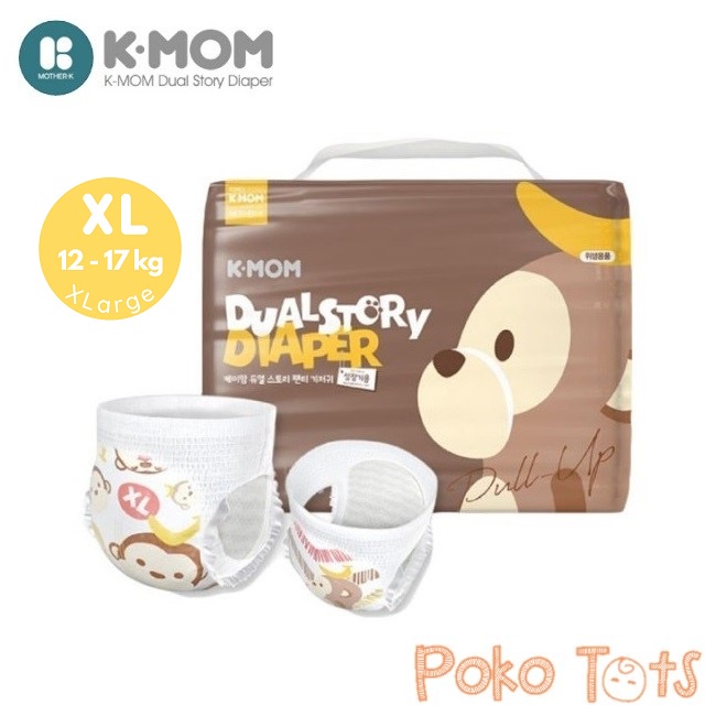 Jual Mother K K Mom Dual Story Diaper Xlarge Xl Pcs Diapers Pants