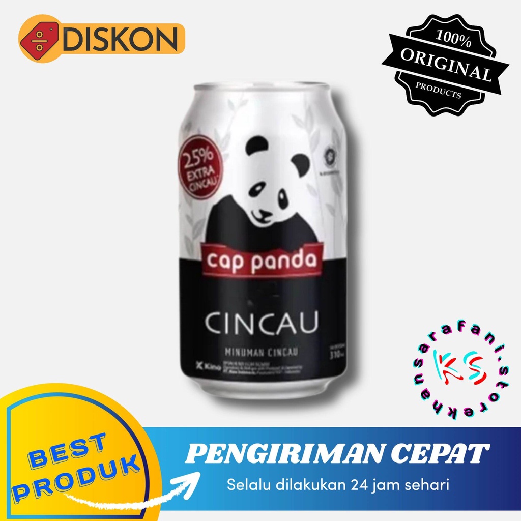 Jual Cincau Cap Panda 1 Dus Isi 24 Kaleng Minuman Cincau 310ml Baca