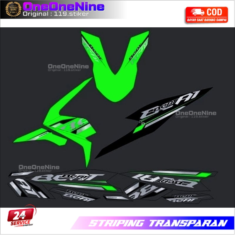 Jual Striping Transparan Beat Deluxe New Esp Sampai Dan Beat