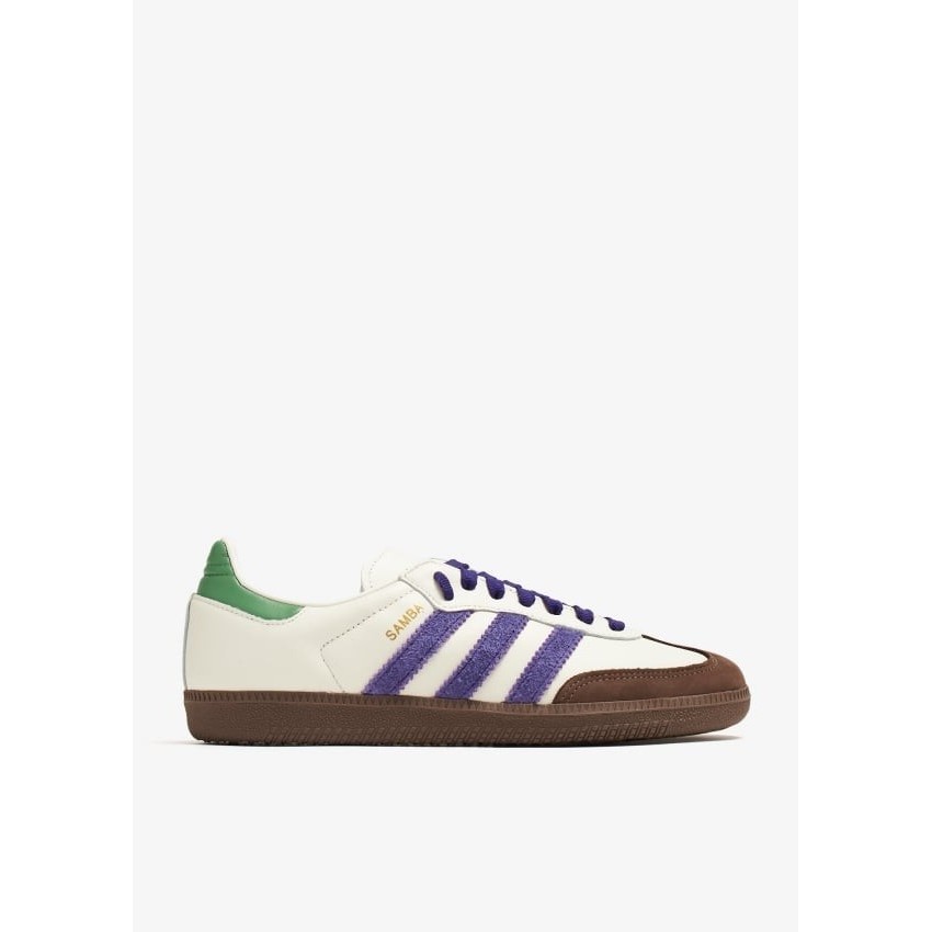 Jual Adidas Samba OG W Off White Collegiate Purple Preloved Green